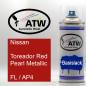 Preview: Nissan, Toreador Red Pearl Metallic, FL / AP4: 400ml Sprühdose, von ATW Autoteile West.